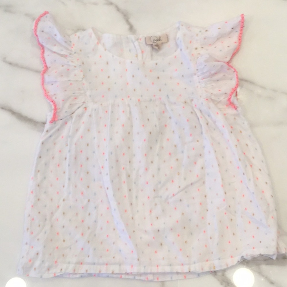 Girls confetti blouse
